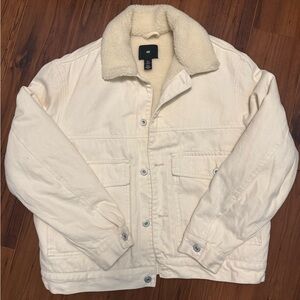 White denim jacket